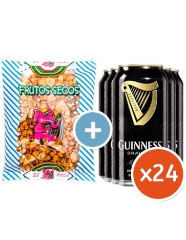 Pack Supervivencia Guinness con Frutos Secos Gratis