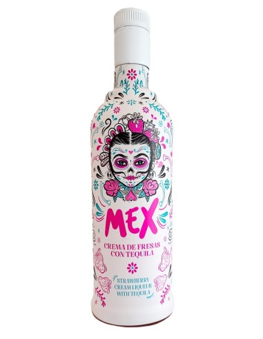Crema de Fresa con Tequila MEX Vaso