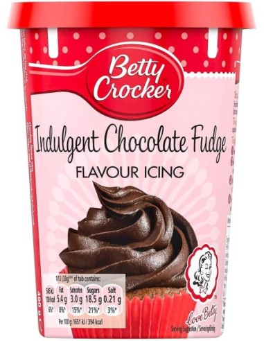 Indulgent Chocolate Fudge Cobertura para Tarta Betty Crocker