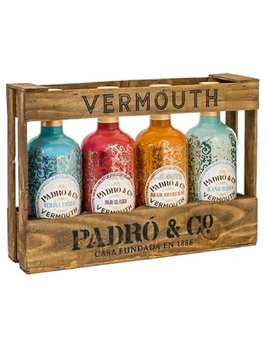 Caja de Madera Vermouth Padró & Co