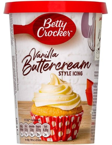 Vanilla Buttercream Cobertura para Tarta Betty Crocker