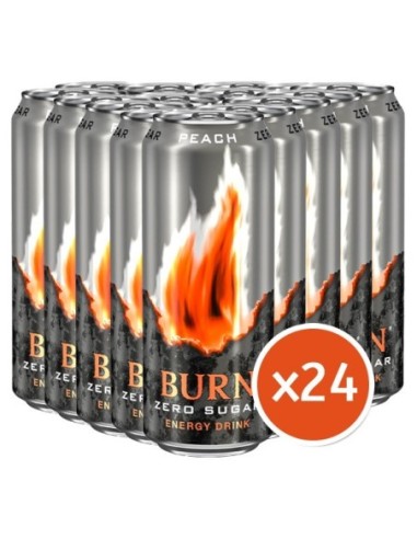 Burn Peach Zero Sugar Energy Drink